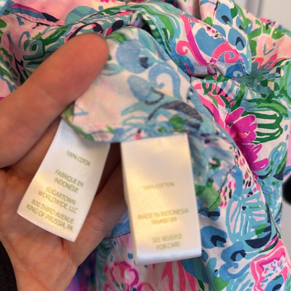 LILLY PULITZER TASSIE POPLIN MIDI DRESS SIZE 4 - Picture 9 of 12